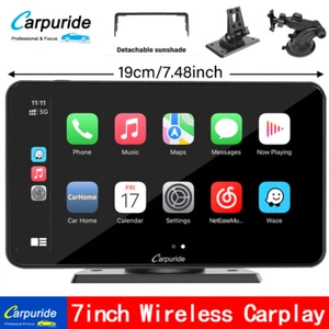 Carpuride C3 Wireless Car Stereo Apple CarPlay Android Auto 7 Inch Mirror Link - Picture 1 of 17