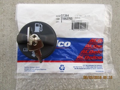 GM 25862765 ACDELCO GT264 GT-264 FUEL GAS TANK FILLER CAP LOCKING KEY OEM NEW - Image 1 of 3