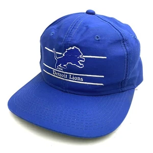 Detroit Lions NFL Vintage 90's ANNCO 3 Bar Adjustable Snapback Cap Hat Korea - Picture 1 of 10