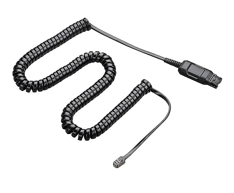 Plantronics Avaya HIC-1 0103 M Coiled Quick Connecting Headset Adapter Cable - Image 1 of 1