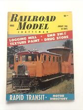 Railroad Model Craftsman Magazine January 1965 Logging Mill EMD SW-1 Drug Store