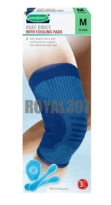 Sensiplast Knee Brace Compression Sleeve With Cooling Pads Size Medium - Picture 1 of 3
