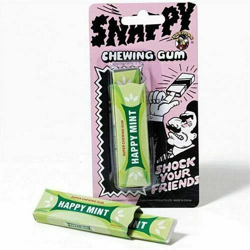 FUNNYMAN Snappy Chewing Gum Practical Joke Funny Prank Snap Fingers Revenge Gag Fun Jokes
