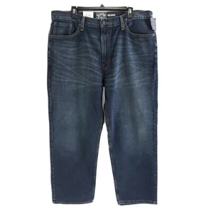 Signature by Levis Herrenjeans Größe 40X30 dunkelblau gerade entspannte Passform Denim - Bild 1 von 9