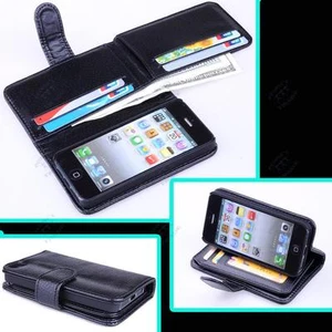 Nuevo 7 Portatarjetas Abatible Billetera Cuero Estuche Cubierta Para Apple iPhone 6 - Imagen 1 de 6