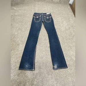 y2k grunge 2000s streetwear True Religion Bootcut Jeans 27 Western Rodeo Cowgirl - Bild 1 von 13
