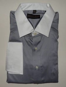 DONALD J TRUMP SIGNATURE COLLECTION Men's Slate Grey  Shirt NEW 17 1/2 32-33 - Picture 1 of 2