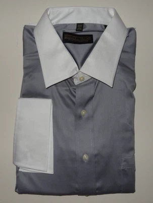 DONALD J TRUMP SIGNATURE COLLECTION Men's Slate Grey  Shirt NEW 17 1/2 32-33 - Image 1 of 2