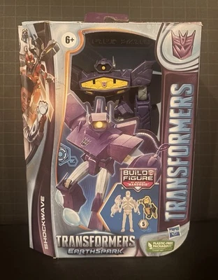 Figura de acción Hasbro Transformers Toys EarthSpark Deluxe Class Shockwave Foto 1 de 3