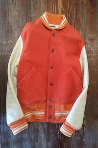 90s Real McCoy's varsity jacket, vintage wool and leather #1028 - Picture 1 of 7