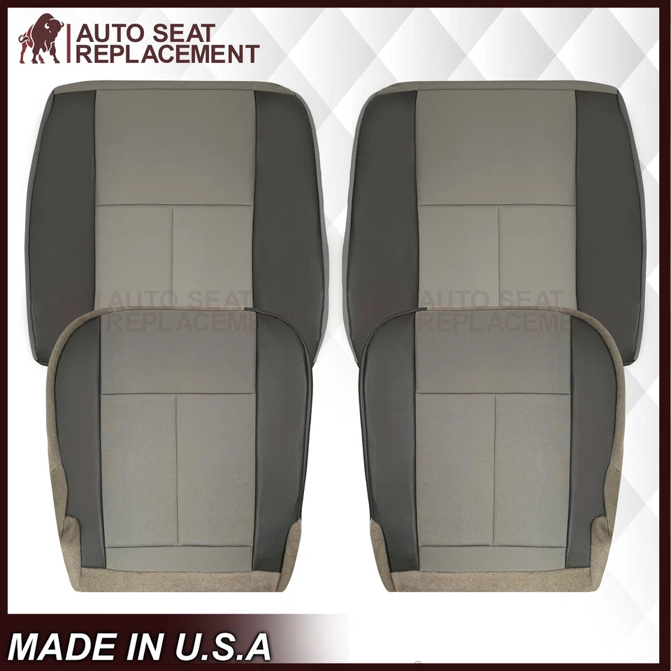 2012-2021 适用于日产 NV1500 2500 3500 司机或乘客座椅套布灰色 — 第 1/4 张图片