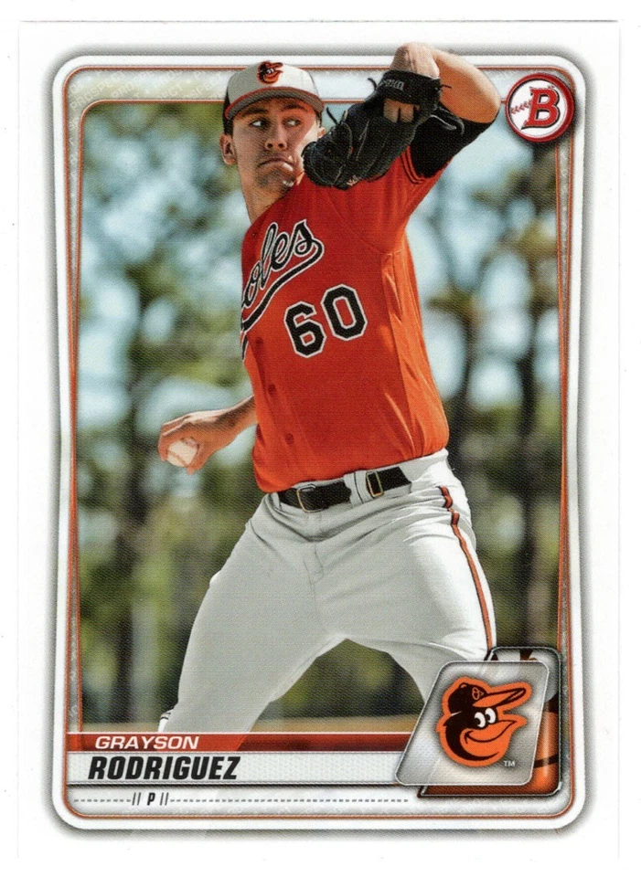 Grayson Rodriguez - Baltimore (Baseball Card) 2020 Bowman Prospects # BP-22 Mint - Image 1 of 1