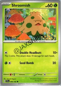 🍄😴 Shroomish 006/162 - Temporal Forces Pokémon TCG Card - SV05 Regular 🌿🌧️ - Picture 1 of 2