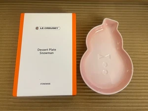 Le Creuset Dessertteller 19 cm Schneemann - Muschel rosa - Bild 1 von 4