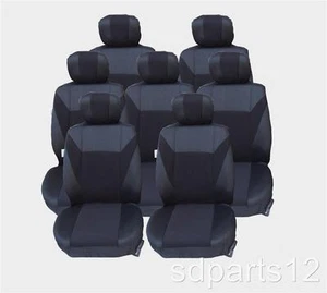 7 X FUNDAS DE ASIENTO NEGRAS SEAT ALHAMBRA & OPEL SINTRA (7 PLAZAS) - Imagen 1 de 1