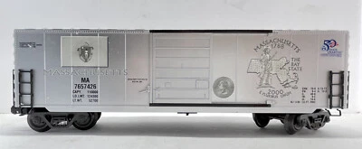 K-Line O K765-7426 Massachusetts Commemorative Classic Box Car Bank Quoter 1 - Image 1 of 4