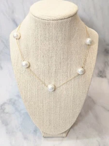 Short Pearl Station Necklace - a New Day NWT - Picture 1 of 8