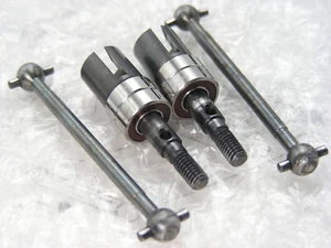 Vintage HPI A557 Nitro RS4 RTR Racer 1-2 Rear Wheel Axles w BBs & A552 Dog Bones - Picture 1 of 6