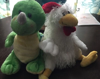 Authentic GANZ Lil' Kinz Chicken & Key Lime Dino PlushToy - Image 1 of 4