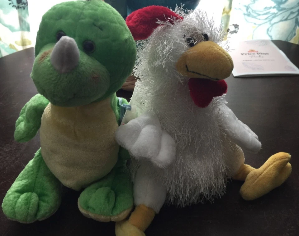Authentic GANZ Lil' Kinz Chicken & Key Lime Dino PlushToy - Image 1 of 4