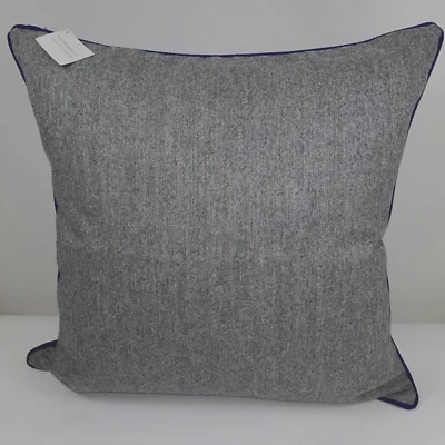 NEW WILLIAMS SONOMA 22x22 Pillow Cover Wool Alpaca ITALY Grey MONDAVI $199 - Image 1 of 4