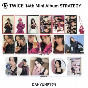 TWICE 14th Mini Album STRATEGY Step1,2,3,4 Photocard Postcard Ornament Dahyun - Picture 1 of 45