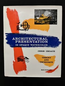 Chris Choate ARCHITECTURAL PRESENTATION architectural illustration 1968 Reinhold - Imagen 1 de 4