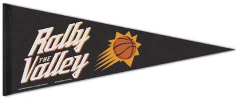 Phoenix Suns RALLY THE VALLEY Premium Felt NBA Basketball Collector's PENNANT Cover