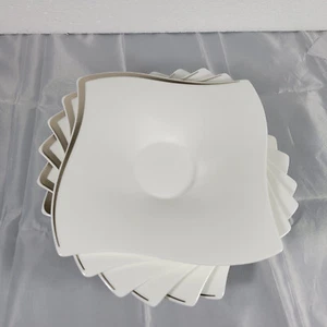Villeroy & Boch New Wave Premium Platinum Untertassen Bone Porcelain Neu 6er Set - Bild 1 von 19