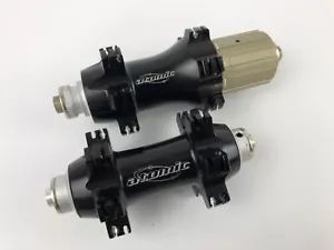 STRAIGHT PULL HUBSET ATOMIC NOVATEC ROAD BICYCLE 24H HUBS SHIMANO 100mm 130mm - Picture 1 of 5