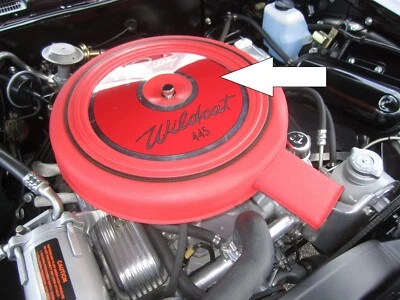 Buick Riviera 1963 con filtro de aire de aluminio 401, 14" I.D. Placa | Wildcat 445 Foto 1 de 4