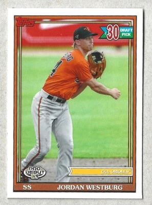 ⚾️ 2021 Jordan Westburg RC Baltimore Orioles Topps #PD-186 MLB  - Image 1 of 2
