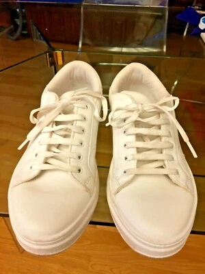 Topshop Cuero Tenis Zapatos Damas Talla 8 Buen Estado Hecho en ITALIA LA,CA p/u Foto 1 de 4