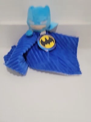 Kids Preferred Plush Blue BATMAN Lovey Security Blanket Baby Toy #73533 - Image 1 of 4