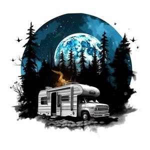 Riesiger XXXL 30X30 cm Autoaufkleber Sticker Camping Zelt Natur Aufkleber - Picture 1 of 1