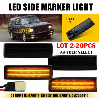 2-20PC Side Marker Light For 1982-1993 Chevrolet S10 GMC Jimmy S15 Oldsmobile EE - Image 1 of 4