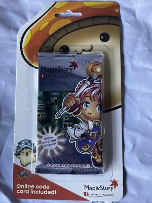 2007 MapleStory коллекционная карточная игра (1) 9 карт бустер упаковка, запечатанный новый нераспакованный - Изображение 1 из 4