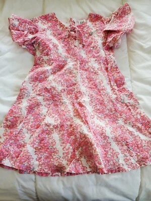 Vestido Gap Niña Verano Talla 2xl 2 Años Flores rosas forradas con cremallera Foto 1 de 4