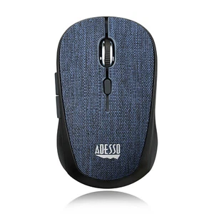 Adesso iMouse S80L Wireless Optical Fabric Mini Mouse - Blue - Picture 1 of 5