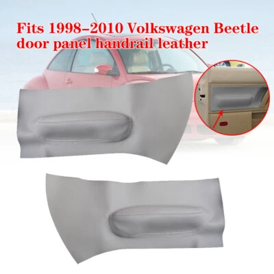 Fits 1998-2010  Volkswagen Beetle Door Armrest Door Panel Leather Cover gray  Foto 1 de 4
