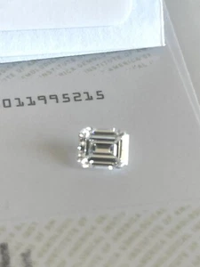 0.85 Carat Loose D / VS1 Emerald Cut Diamond GIA Certified - Picture 1 of 3