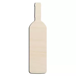 Wine Bottle #2 Laser Cut Out Unfinished Wood Shape Craft Supply - Picture 1 of 1