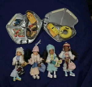 2004 Lil Bratz Winter Wonderland Lot Of 4 With Case - Picture 1 of 7