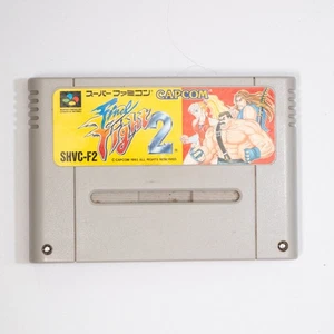 Final Fight 2 (Super Famicom, 1993) Tested Cartridge Japan Import Capcom SHVC-F2 - Picture 1 of 3