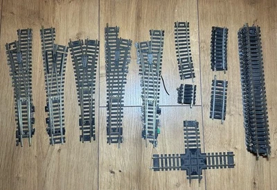 ATLAS OO HO Various Track:  18x Pieces + 5 Turnouts Switch + 8 Control + 1 Cross - Image 1 of 4