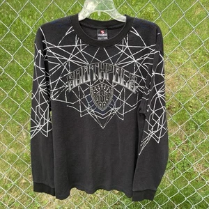 Southpole Long Sleeve Thermal Shirt Men's 2XL Black Vintage Y2K - Picture 1 of 8