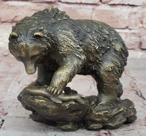 Schwarzbär Braunbär Barye Bronze Kunst Skulptur Statue Sammelfigur Dez - Bild 1 von 10