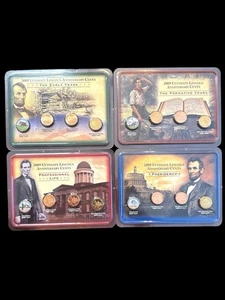 Centavos de aniversario Ultimate Lincoln Penny 2009, juego completo de 4 paquetes sellados - Z0 - Imagen 1 de 10