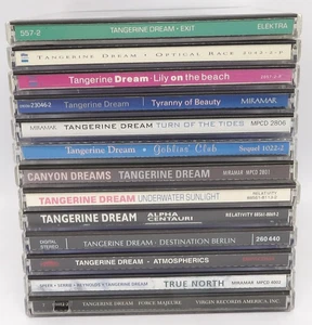 Tangerine Dream 13 Audio CD Bundle Exit, Canyon Dreams, Lily on the Beach + More - Picture 1 of 14