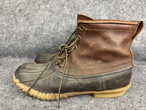 Vintage Danner Boots Mens Size 10 Rubber Duck Leather Waterproof Hunting 90s - Picture 1 of 8